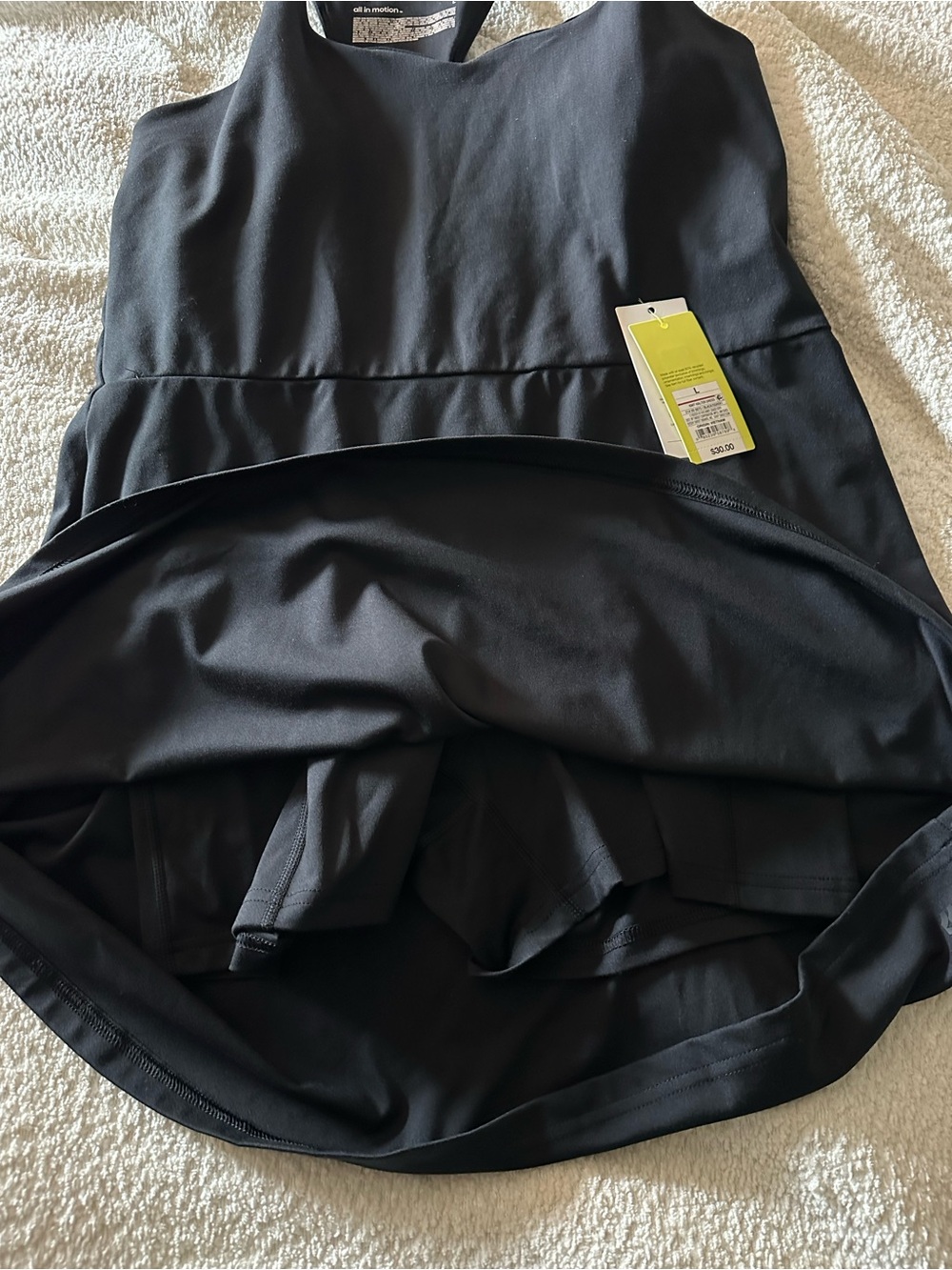 Black Razorback Fit & Flare Sport Dress - Picture 6 of 7